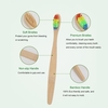 Brosse à dents écologique biodégradable en poils doux en bambou naturel pour hommes et femmes
