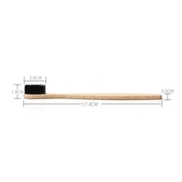 Brosse à dents écologique biodégradable en poils doux en bambou naturel pour hommes et femmes