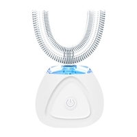 Brosse à dents électrique en forme de U adultes IPX7 brosse à dents automatique rechargeable étanche à 360 degrés avec minuterie automatique 30s