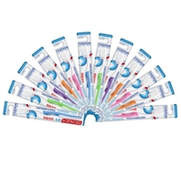 Brosse à dents manuelle Nylon Soft Fine Super Thin Soies Brosses à dents Cavity Cleaning 12 count