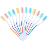 Brosse à dents manuelle Nylon Soft Fine Super Thin Soies Brosses à dents Cavity Cleaning 12 count