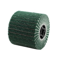 Brosse à rabat de roue de polissage de fil de noyau d