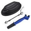 Brosse de chaîne de brochette de roue arrière à dégagement rapide pour bloc de montage de roue avant de vélo pour entraîneur de vélo d