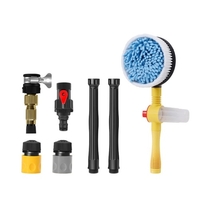 Brosse de lavage de voiture Kit de nettoyage de voiture Vadrouille de lavage de voiture à 360 °