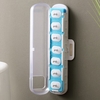 Brosse de nettoyage de toilette jetable avec 7 recharges pour cuvette de toilette tête de brosse détachable murale recharges de baguette de toilette frais pour fournitures de nettoyage de récureur de salle de bain