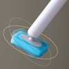 Brosse de nettoyage de toilette jetable avec 7 recharges pour cuvette de toilette tête de brosse détachable murale recharges de baguette de toilette frais pour fournitures de nettoyage de récureur de salle de bain