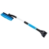Brosse de nettoyage de voiture 2 en 1 Grattoir à glace Pelle à neige amovible Brosse à dépoussiérer Brosse à poussière Pare-brise automatique Brosse à neige extensible avec poignée en mousse ergonomique pour voitures,  camions et VUS