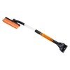 Brosse de nettoyage de voiture 2 en 1 Grattoir à glace Pelle à neige amovible Brosse à dépoussiérer Brosse à poussière Pare-brise automatique Brosse à neige extensible avec poignée en mousse ergonomique pour voitures,  camions et VUS