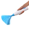 Brosse de nettoyage en microfibre rétractable à pile à piles et à main Outil de dépoussiérage avec 2 têtes de brosse