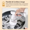 Brosse de nettoyage électrique sans fil à main avec 4 têtes de brosse remplaçables