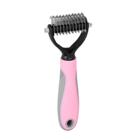 Brosse de toilettage pour animaux de compagnie Double face peigne de démêlage pour animaux de compagnie