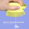 Brosse pour le corps de bain avec distributeur de shampoing pour femme Poils en silicone doux Brosse de massage pour le corps de la paume Brosse de bain pour le corps de douche exfoliante pour le lavage Shampooing Massage