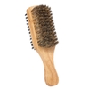 Brosse pour les cheveux des hommes double-face brosse pour les cheveux du visage rasage peigne moustache masculine brosse en bois massif poignée en option taille