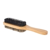 Brosse pour les cheveux des hommes double-face brosse pour les cheveux du visage rasage peigne moustache masculine brosse en bois massif poignée en option taille