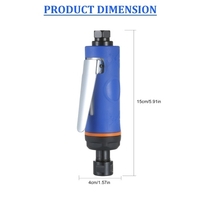 Broyeur à air haute vitesse 1/4 pouces 22000 tr/min Mini kit de meuleuse à air comprimé Ensemble d