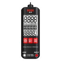 BSIDE A1 Mini multimètre LCD testeur numérique détecteur de tension 2000 points DC/AC tension fréquence résistance NCV continuité fil en direct contrôle de fil neutre vrai mètre RMS