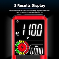 BSIDE S10 Multimètre intelligent 9999 comptes Affichage LCD numérique Voltmètre AC / DC Ohmmètre Résistance de test Capacité de fréquence Continuité de la diode NCV Live Line avec Flash Light Data Hold