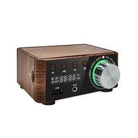 BT 5.0 amplificateur de puissance numérique 2x50W double canal système Audio sans perte stéréo récepteur de son boîte prend en charge la lecture de carte u-disk et TF avec adaptateur 12V pour connecter téléphone tablette ordinateur portable lecteu