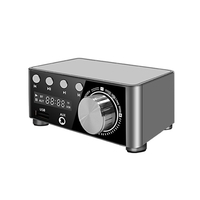 BT 5.0 amplificateur de puissance numérique 2x50W double canal système Audio sans perte stéréo récepteur de son boîte prend en charge la lecture de carte u-disk et TF avec adaptateur 12V pour connecter téléphone tablette ordinateur portable lecteu