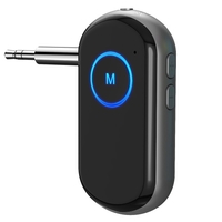 BT 5.0 Récepteur Audio Sans Fil Transmetteur Voiture Appel Mains Libres Adaptateur BT 3.5mm
