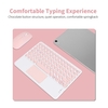 BT Clavier Souris Combo BT3.0 Clavier Rechargeable Sans Fil Ensemble De Souris Ergonomique Design Mince Prise En Charge Android iOS Windows Noir