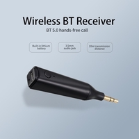 BT Receiver Mini récepteur de musique sans fil 5.0 Adaptateur de musique stéréo Jack audio 3, 5 mm pour voiture / maison / haut-parleur