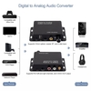 BT5.0 convertisseur Audio numérique vers analogique numérique optique Coaxial BT U entrée de disque vers analogique L/R&3.5mm adaptateur de sortie AUX pour lecteur DVD de Console de jeu HDTV