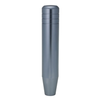 Bâton universel de pommeau de levier de vitesse de course de camion de voiture en aluminium de longueur de 18 cm avec 3 adaptateurs