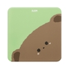 BUBM tapis de souris de dessin animé doux options multiples belle conception remplissage de silicone lisse et durable antidérapant doux-rebond brun
