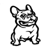 Bulldog chien voiture autocollant réfléchissant voiture bande adhésive décoration de style