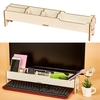 Bureau Multifonctionnel Moniteur Riser Stand avec Stockage Slolts pour Papeterie Clavier Bureau École Accueil Fournitures