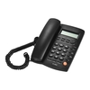 Bureau Téléphone filaire avec affichage LCD Caller ID Volume réglable Calculatrice réveil pour maison Maison Call Center Office Company Hôtel