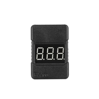 BX100 1-8S LiPo Testeur de tension de batterie Alarme sonore basse tension avec indicateur LED