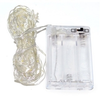 BZ247 5M 50 ampoules LED titulaire de la batterie claire décoration intérieure feston