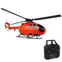 C186Pro 2.4Ghz 4 canaux RC hélicoptère simple hélice sans ailerons 6 axes gyroscope stabilisation Altitude tenir RC avion