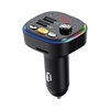 C20 Auto FM Émetteur double USB Auto Audio Player BT MP3 Lecteur audio avec lecteur léger coloré Conduite d