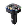 C20 Auto FM Émetteur double USB Auto Audio Player BT MP3 Lecteur audio avec lecteur léger coloré Conduite d