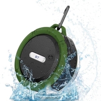 C6 Mini haut-parleur BT 5.0 sans fil IP65 boîte de son portable étanche extérieure mains libres avec microphone rechargeable USB