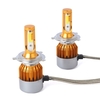 C6 Universal Automobile Phare Or Modifié Lampe Kit Voiture LED Conversion COB Ampoules Lampes Lumière Blanche 6500K