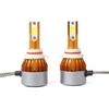 C6 Universal Automobile Phare Or Modifié Lampe Kit Voiture LED Conversion COB Ampoules Lampes Lumière Blanche 6500K