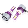 C6 Universal Car LED Phare Violet Auto Modifié Lampe de Conversion Kit COB Ampoules Lampes Lumière Blanche 6500K
