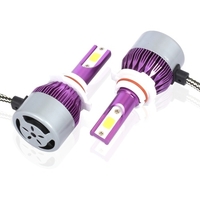 C6 Universal Car LED Phare Violet Auto Modifié Lampe de Conversion Kit COB Ampoules Lampes Lumière Blanche 6500K