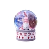 Cadeau de noël pingouin boule de cristal boîte à musique avec éclairage coloré décoration ornement résine artisanat boîte à musique elfe de noël