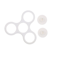 Cadre avec deux boutons Caps Couvre pour Mini Doigt Tri-Spinner Fidget Toy EDC main Desktoy Concentrer Stress Relief Anxiété Accessoires Set 608