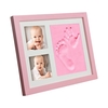 Cadre photo avec de la boue pour bébé filles garçons main et empreinte de pas décor de pépinière cadeau de bébé pour nouveau-né