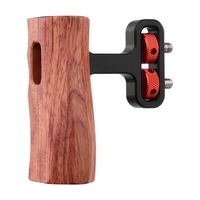 Cage de caméra universelle poignée en bois poignée latérale avec supports à vis de 1/4 pouce pour toutes les cages de caméra