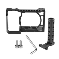Cage pour caméra Andoer + poignée supérieure Kit Film vidéo Faire un stabilisateur en alliage d