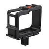 Cage vidéo de caméra de sport en métal avec deux supports de chaussures froides Cage de cadre de protection Vlog accessoires de remplacement pour Insta360 ONE R / RS