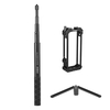 Cage vidéo pour appareil photo Andoer avec double support de chaussures froides + remplacement invisible du bâton de selfie pour Insta360 X3