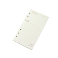 Cahier à feuilles mobiles coloré de 45 feuilles A5 A6